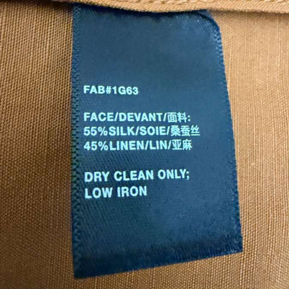 Lafayette 148 New York XL Silk Linen Trench Coat Duster Jacket Burnt Orange - Picture 6 of 11